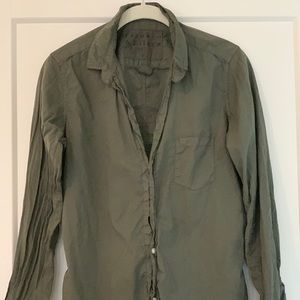 Frank & Eileen Olive Green Button Down Barry Style